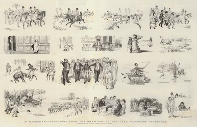 In Memoriam, Selections from the Drawings of the Late Randolph Caldecott